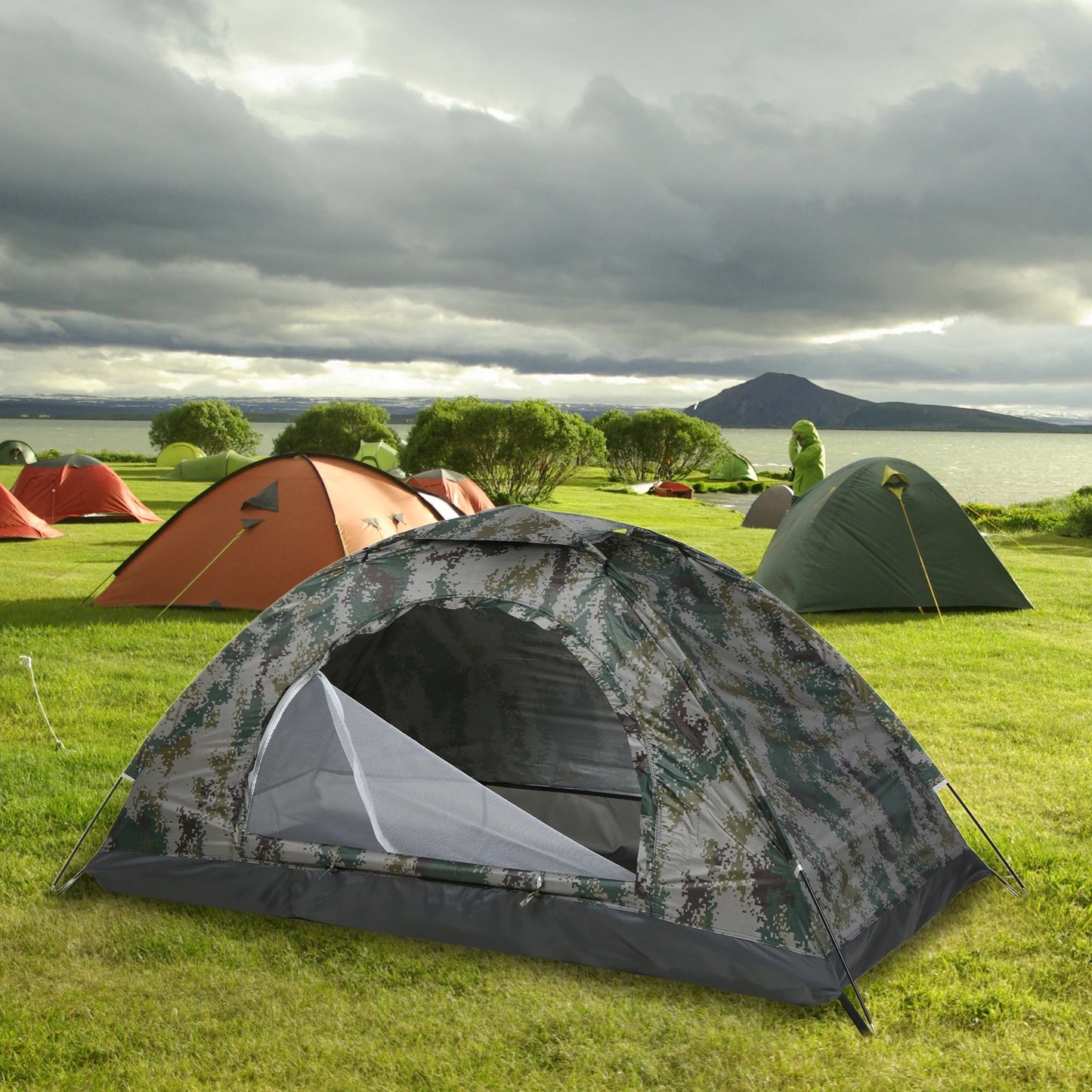 Ultralight 1-2 Person Camping Tent – Compact, UV-Protected & Waterproof