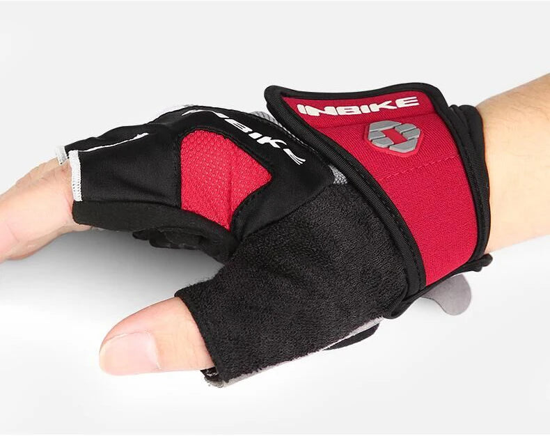 INBIKE Shockproof Gel Half Finger Cycling Gloves β Breathable Summer MTB Gloves