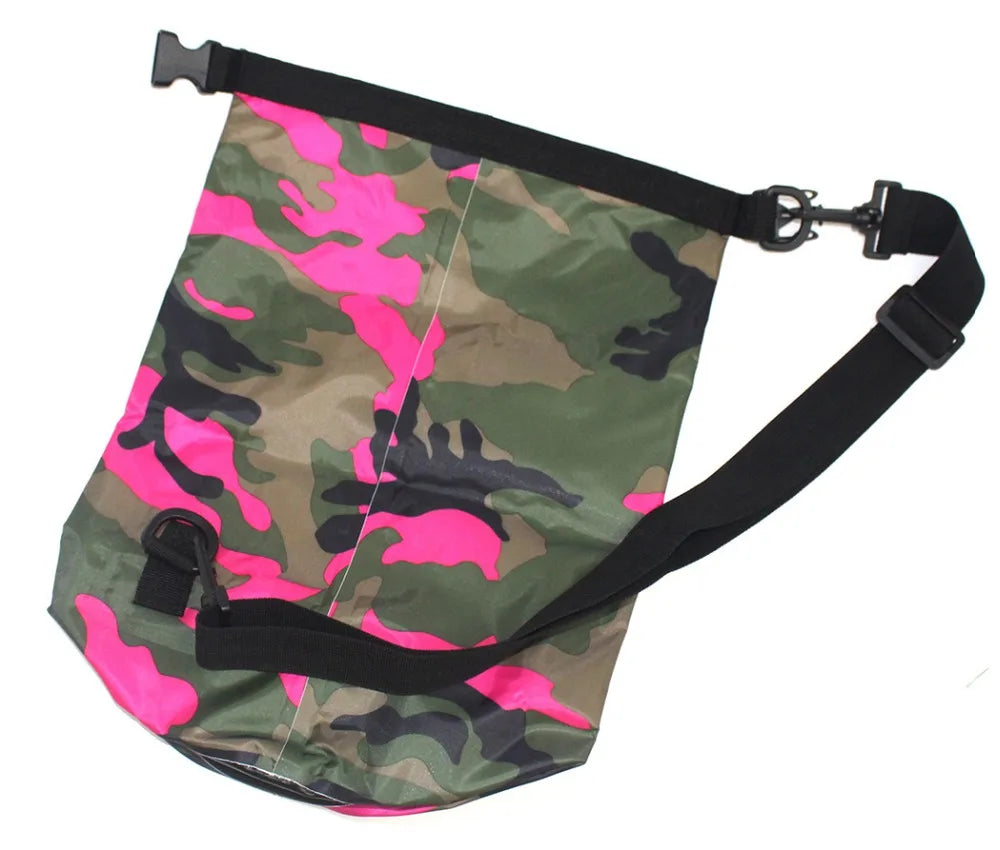Leaftour Waterproof Dry Bag – Camouflage PVC Rafting, Diving & Outdoor Backpack (2-30L)