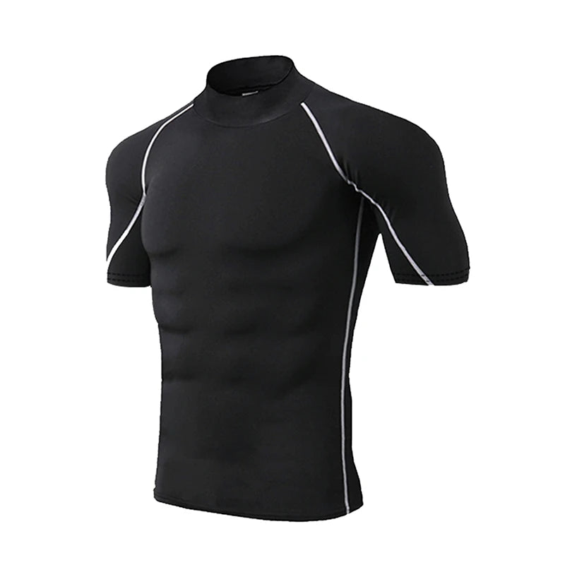 Men’s Compression Workout T-Shirt – Quick-Dry Short Sleeve Gym & Running Top