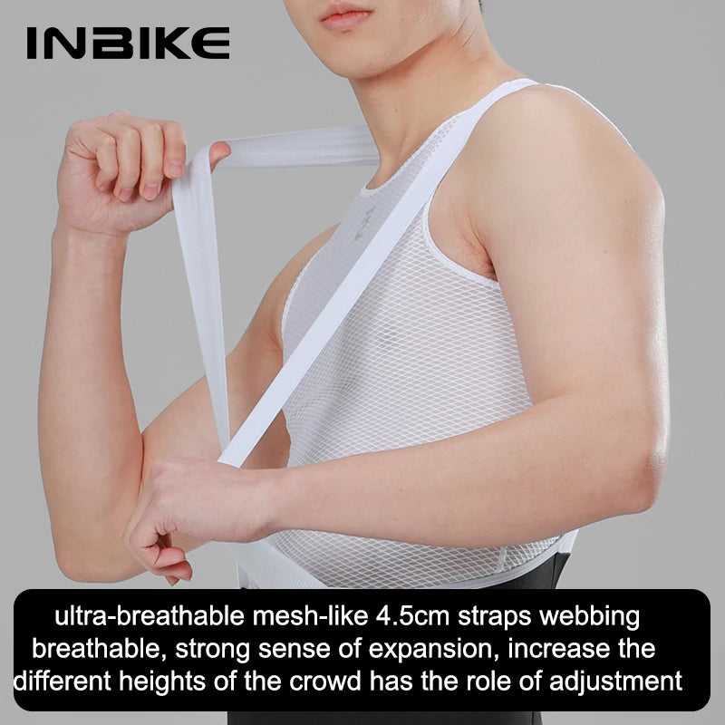 INBIKE Men’s Cycling Bib Tights – Padded MTB Bike Pants with Pocket