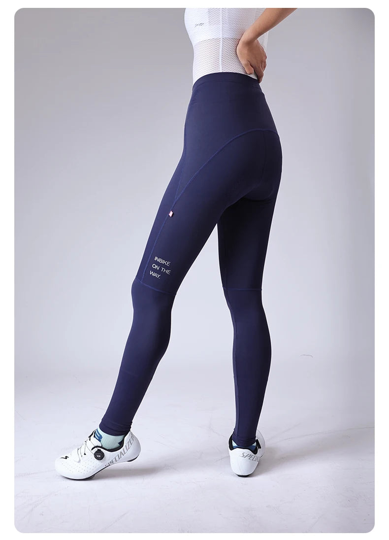 INBIKE 2024 Women’s Cycling Pants – Long Padded Bike Tights with Pockets