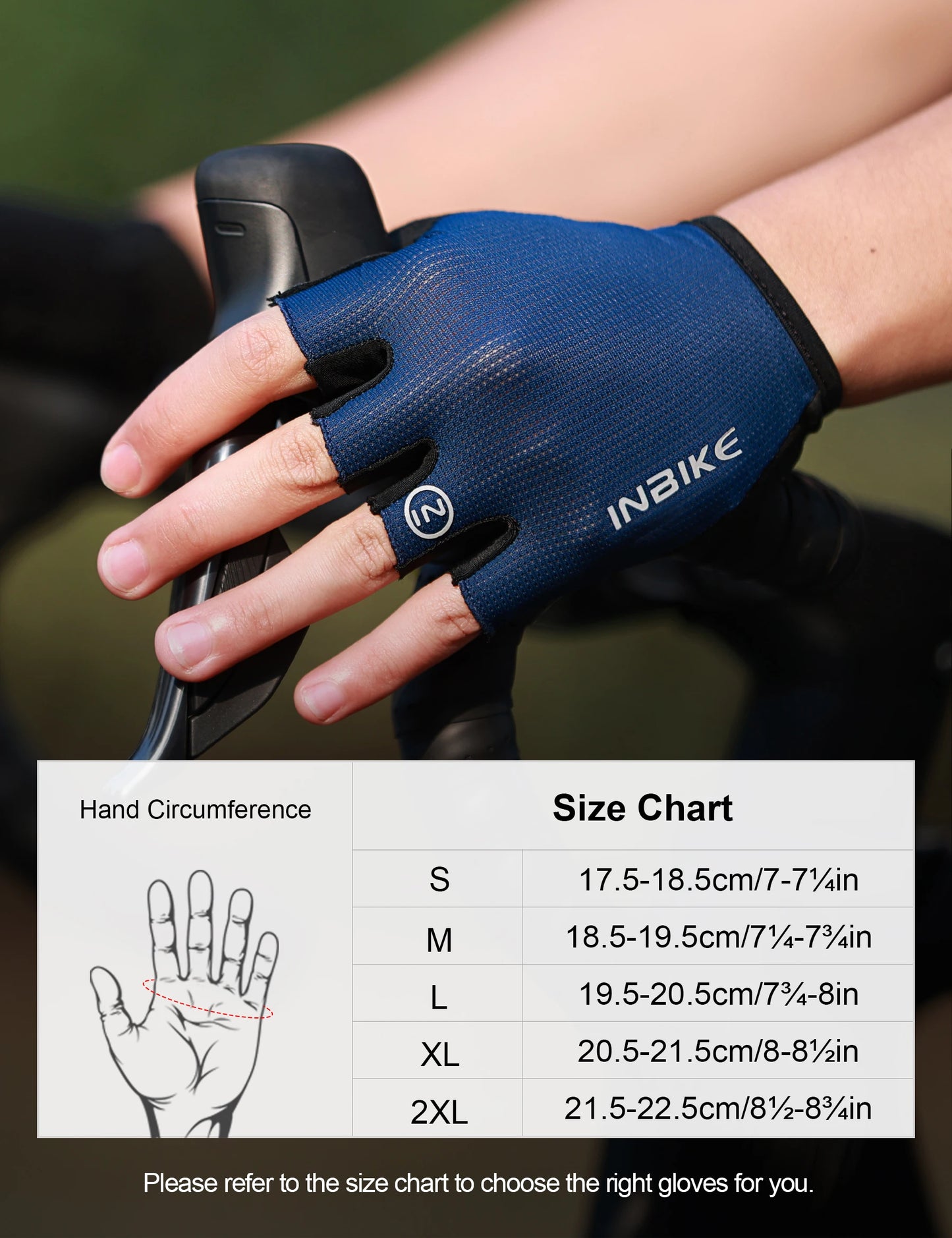 INBIKE Half Finger Cycling Gloves β Breathable, Shock-Absorption MTB Gloves