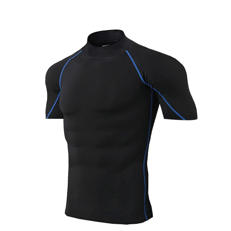 Men’s Compression Workout T-Shirt – Quick-Dry Short Sleeve Gym & Running Top