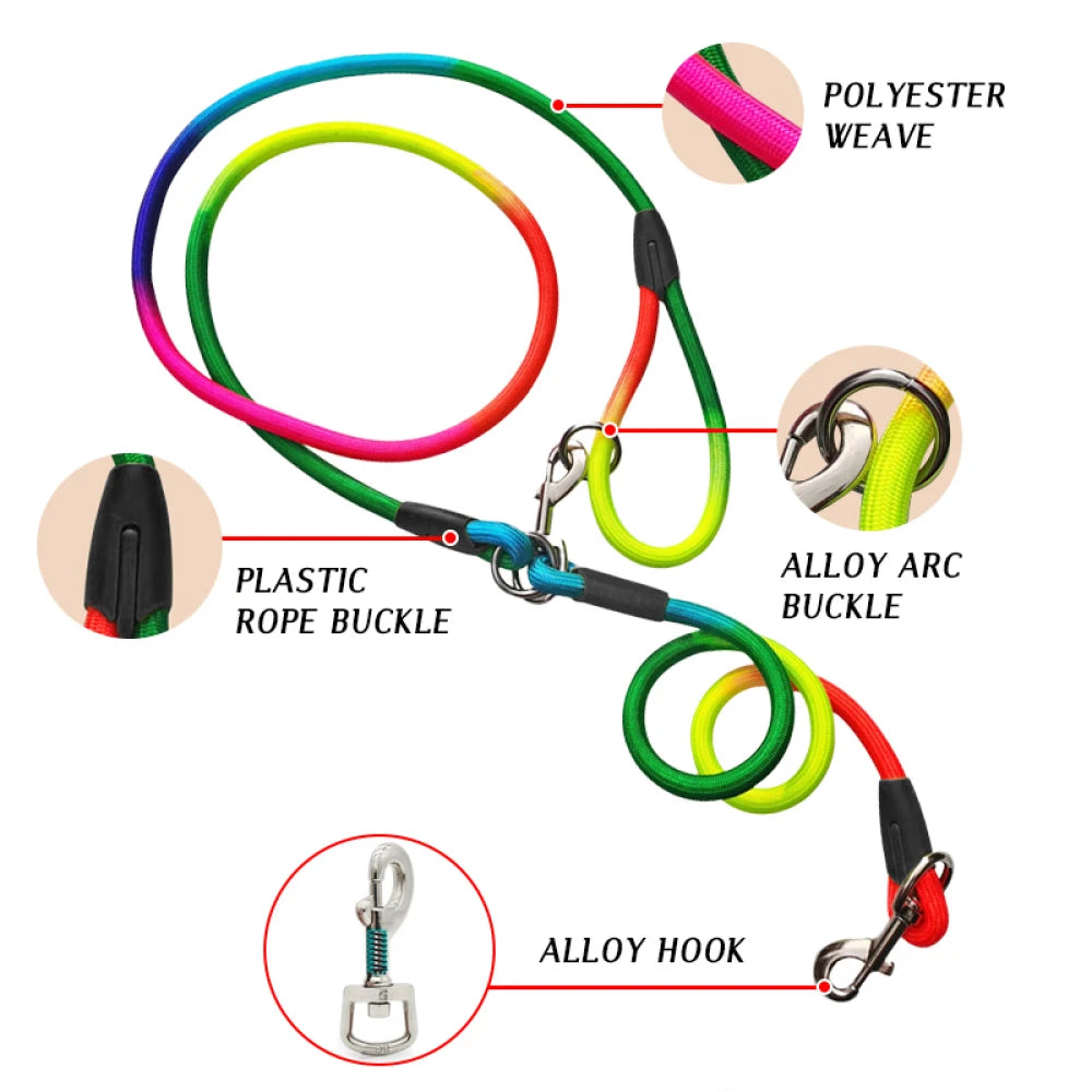 Nylon Hands-Free Dog Leash – Durable Traction Rope for Running with Small & Large Dogs