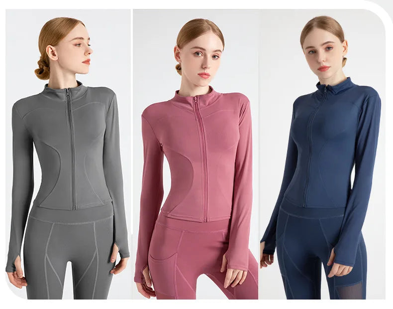 Women’s Workout Coat – Warm, Zip-Up Sports Jacket