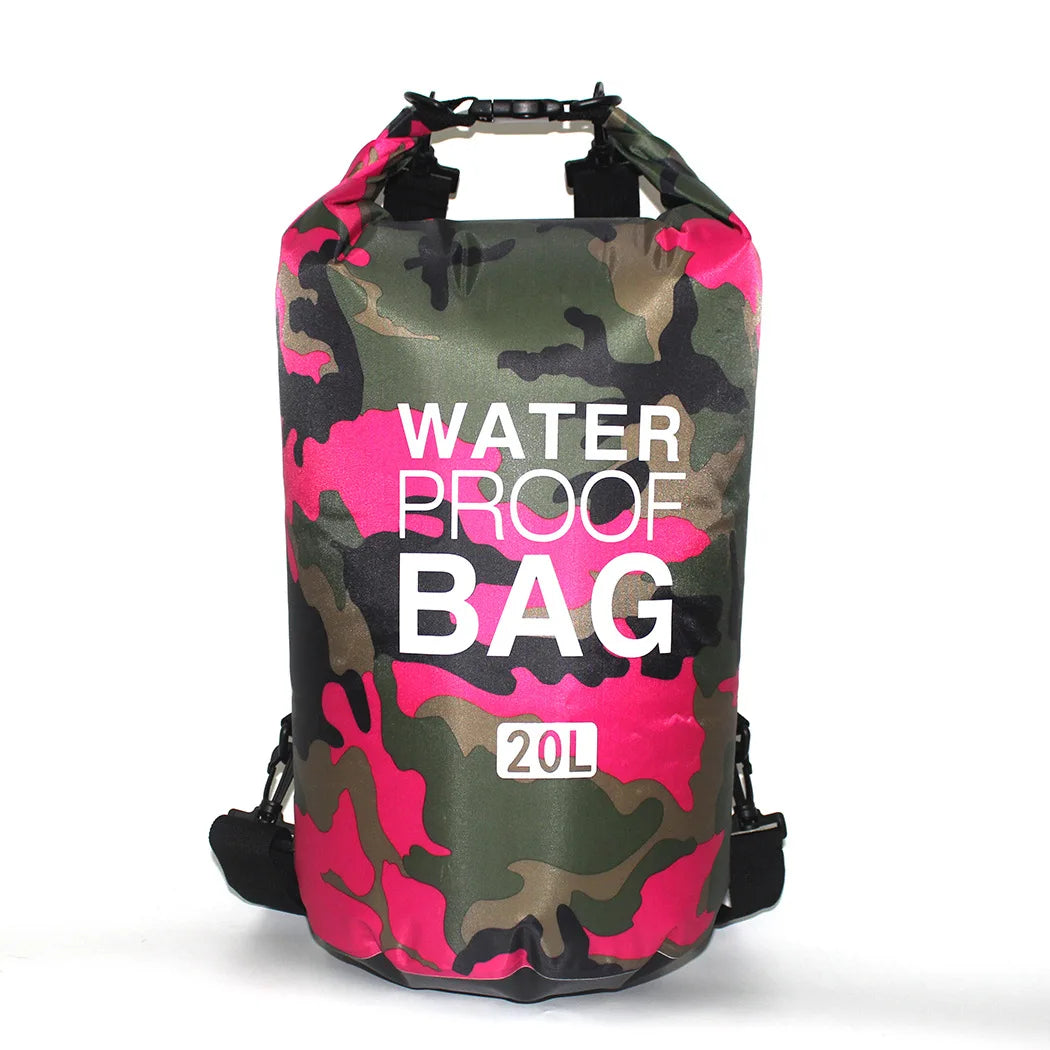 Leaftour Waterproof Dry Bag – Camouflage PVC Rafting, Diving & Outdoor Backpack (2-30L)