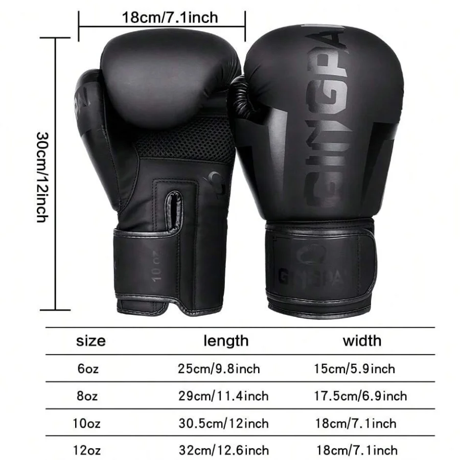Versatile Boxing Gloves 6-12oz for Kids & Adults – Sparring, Muay Thai, MMA, Karate, Kickboxing