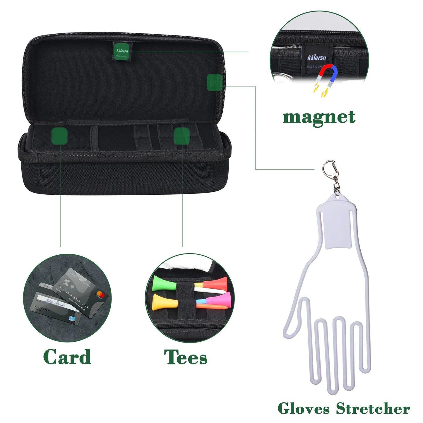 Golf Accessory Pouch – Ball, Glove & Divot Tool Holder