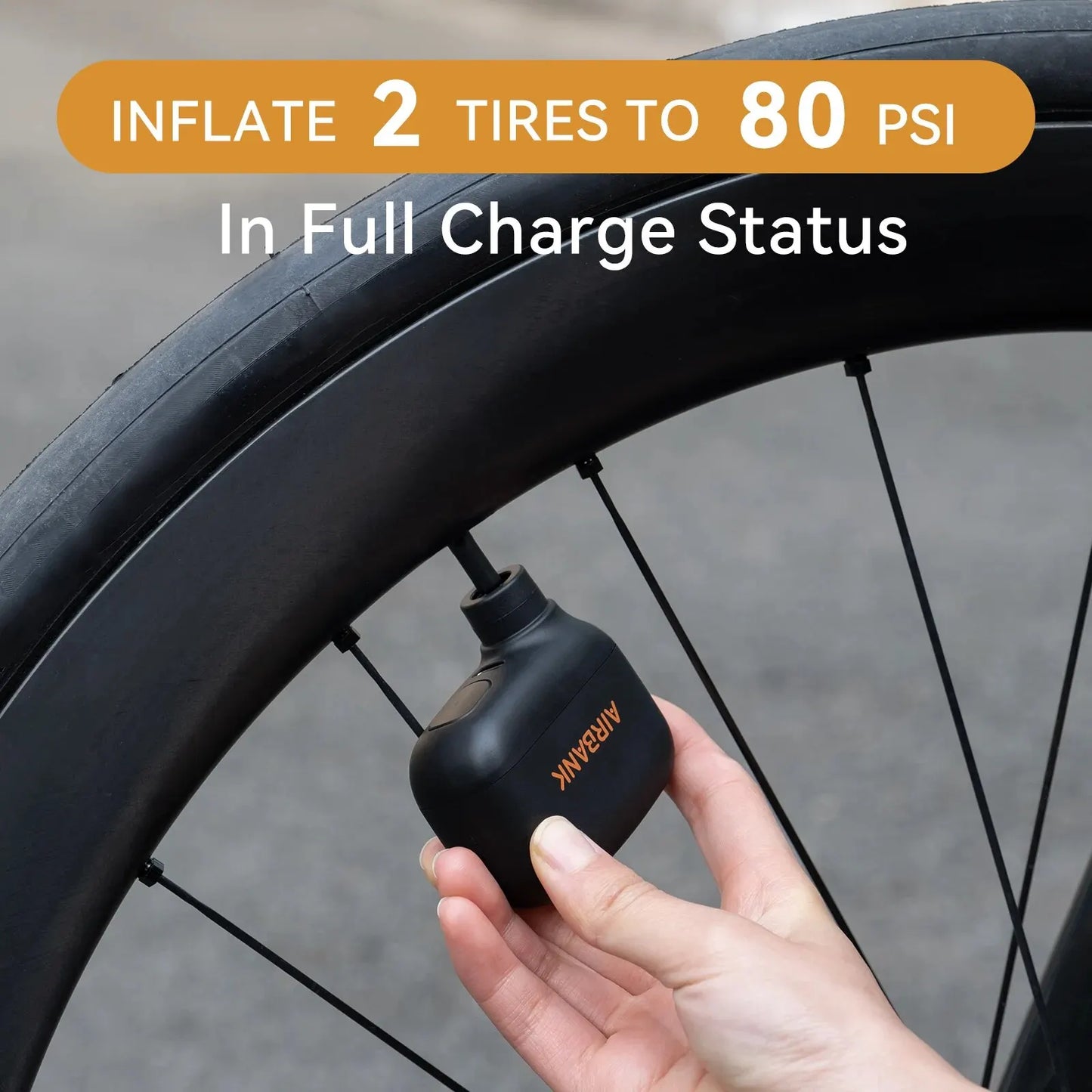 MINI PORTABLE ELECTRIC BIKE PUMP – AS100