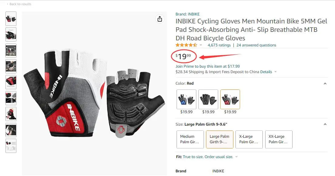 INBIKE Shockproof Gel Half Finger Cycling Gloves β Breathable Summer MTB Gloves
