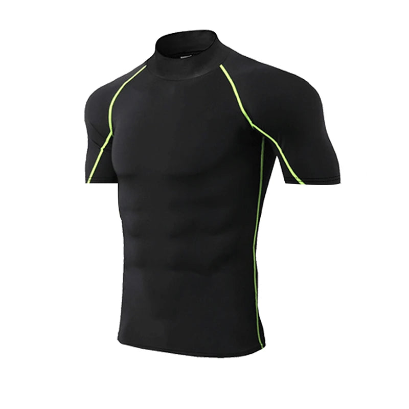 Men’s Compression Workout T-Shirt – Quick-Dry Short Sleeve Gym & Running Top