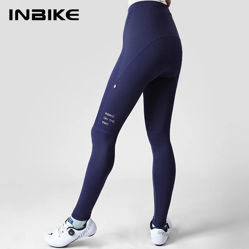 INBIKE 2024 Women’s Cycling Pants – Long Padded Bike Tights with Pockets