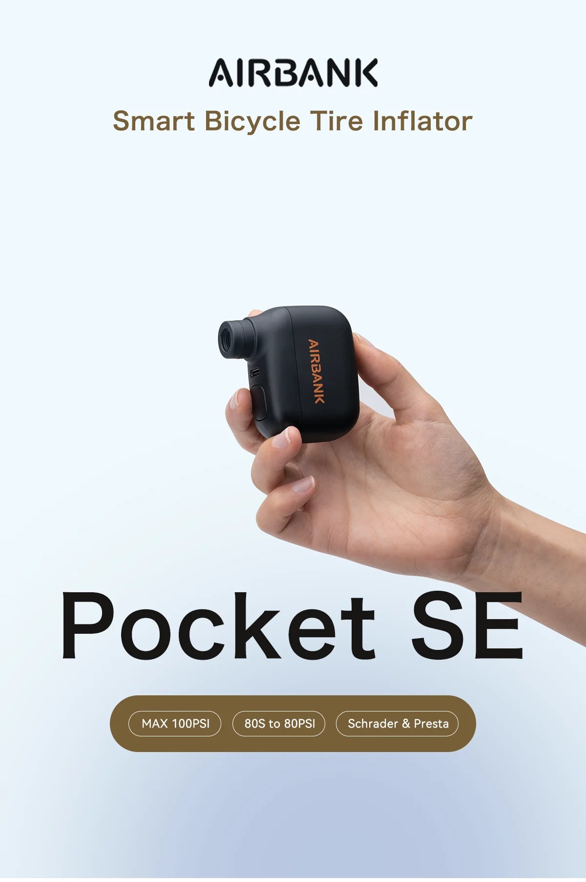 MINI PORTABLE ELECTRIC BIKE PUMP – AS100