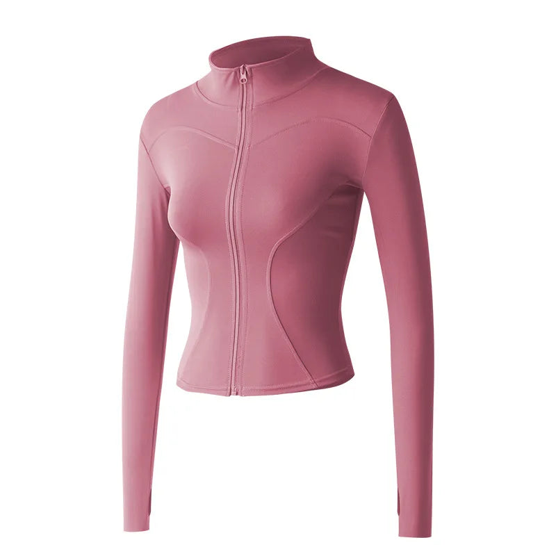 Women’s Workout Coat – Warm, Zip-Up Sports Jacket