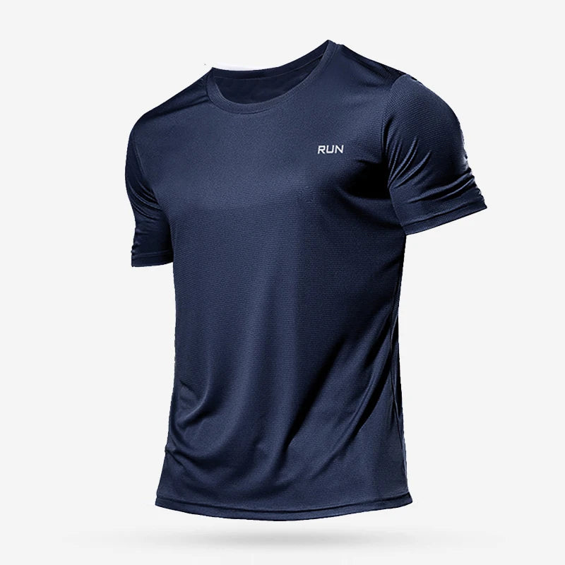 Men’s Summer Quick-Dry Gym T-Shirt – Oversized Fitness & Running Top Brazil Jersey Style