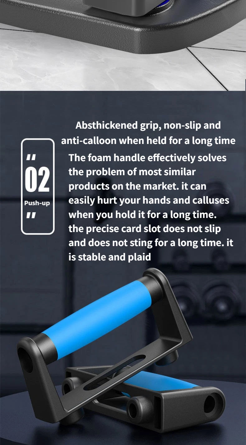 Portable Multifunctional Push-Up Board Set with Handles – Foldable Home Gym Equipment for Chest, Abs, Arms & Back Training