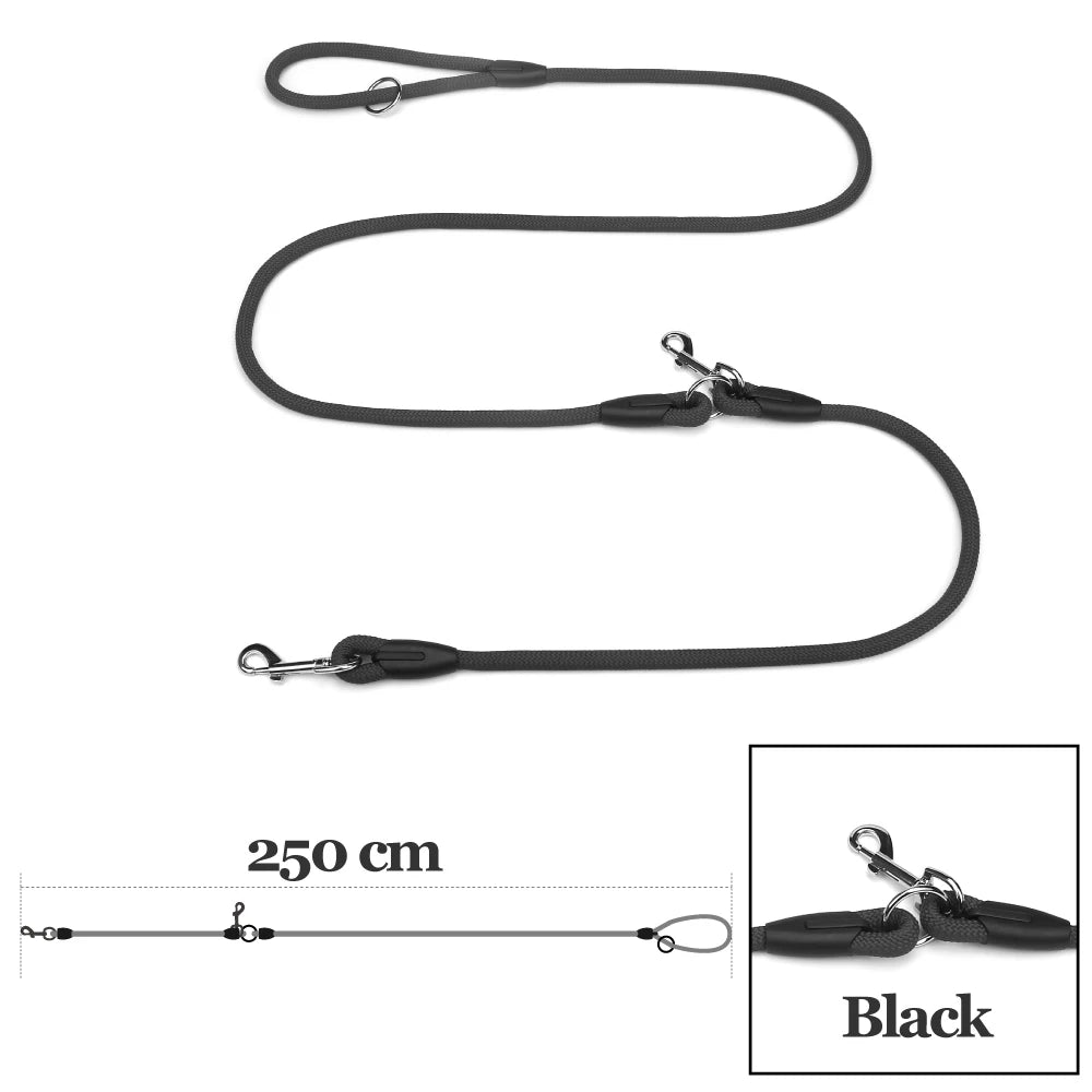 Nylon Hands-Free Dog Leash – Durable Traction Rope for Running with Small & Large Dogs