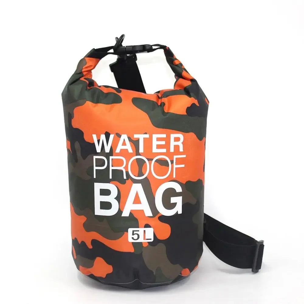 Leaftour Waterproof Dry Bag – Camouflage PVC Rafting, Diving & Outdoor Backpack (2-30L)