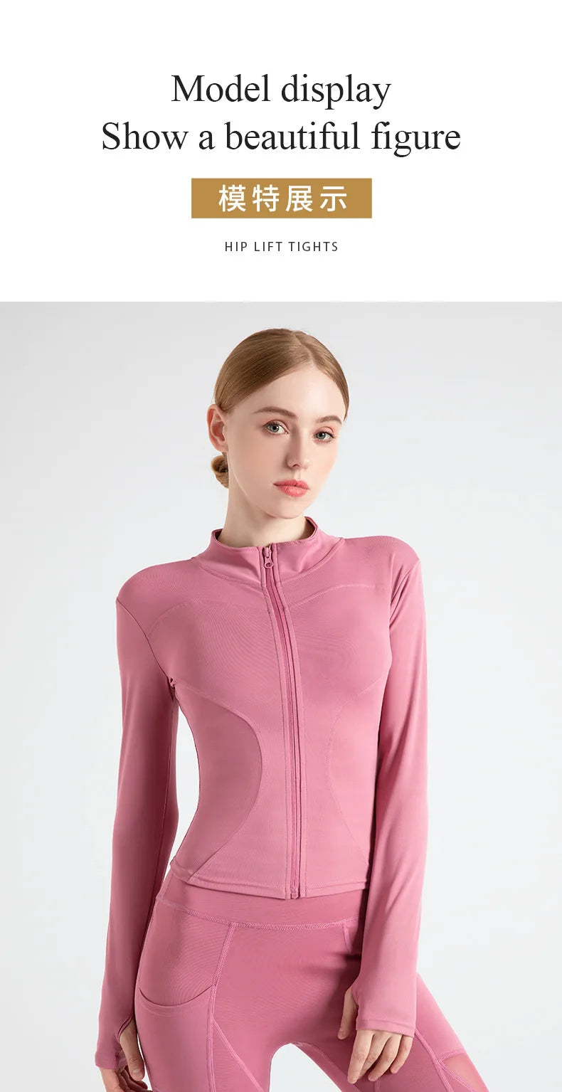 Women’s Workout Coat – Warm, Zip-Up Sports Jacket