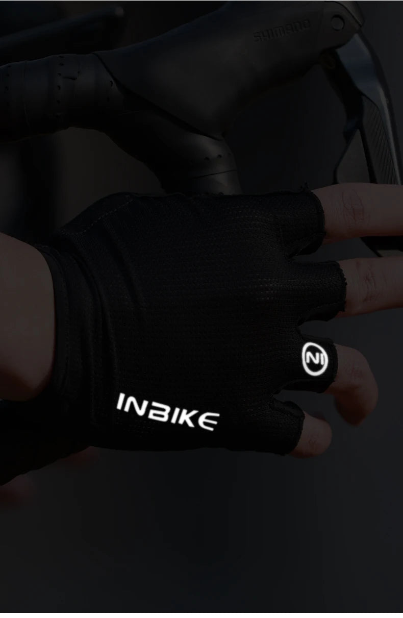 INBIKE Half Finger Cycling Gloves β Breathable, Shock-Absorption MTB Gloves