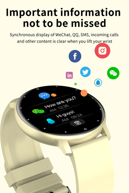 LIGE 2025 Smartwatch for Men & Women – Heart Rate Monitor, Waterproof Fitness Watch