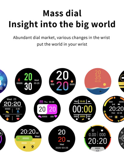 LIGE 2025 Smartwatch for Men & Women – Heart Rate Monitor, Waterproof Fitness Watch