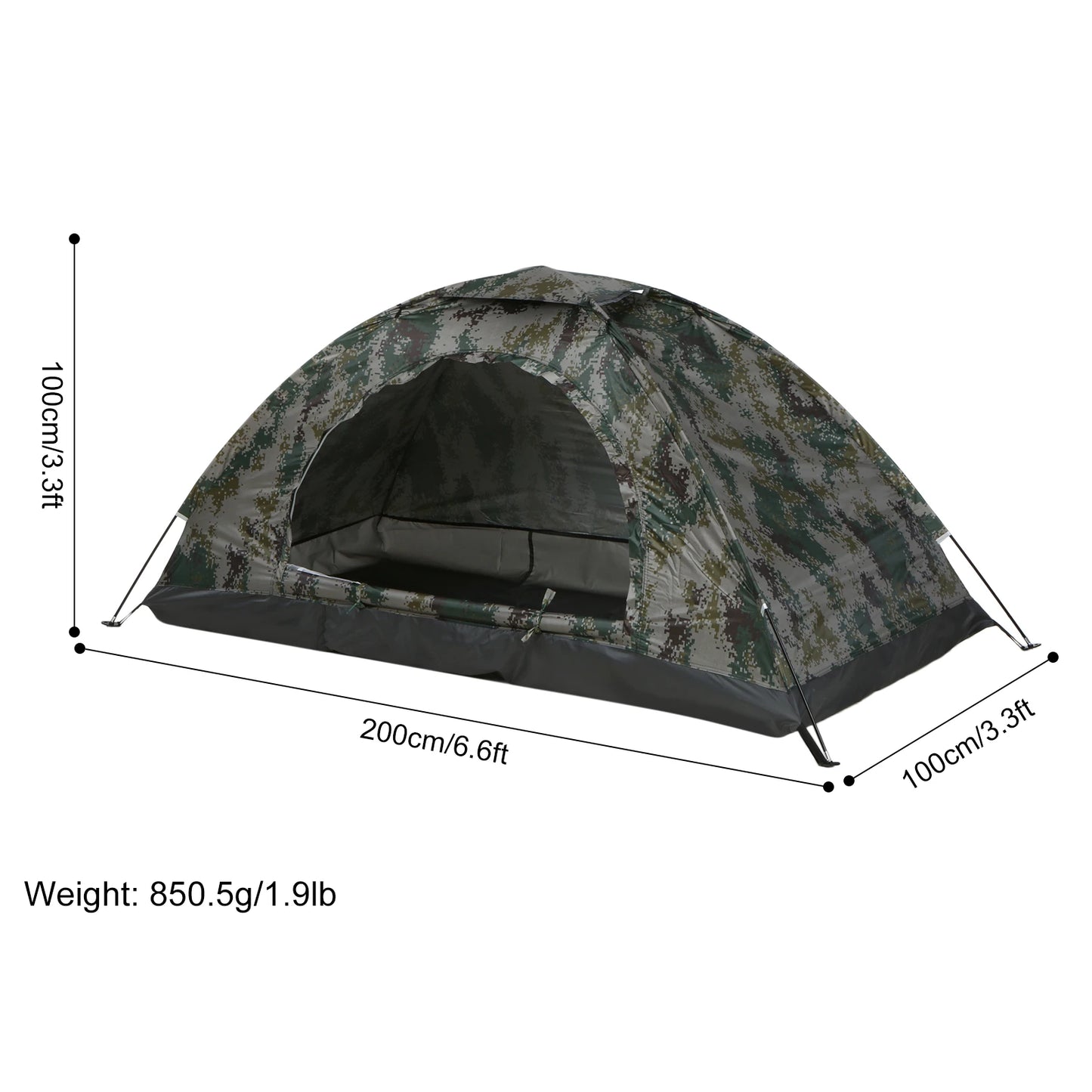 Ultralight 1-2 Person Camping Tent – Compact, UV-Protected & Waterproof