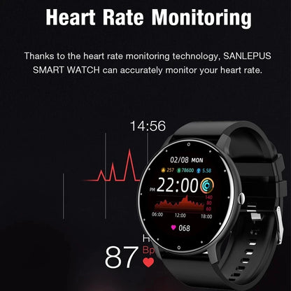LIGE 2025 Smartwatch for Men & Women – Heart Rate Monitor, Waterproof Fitness Watch