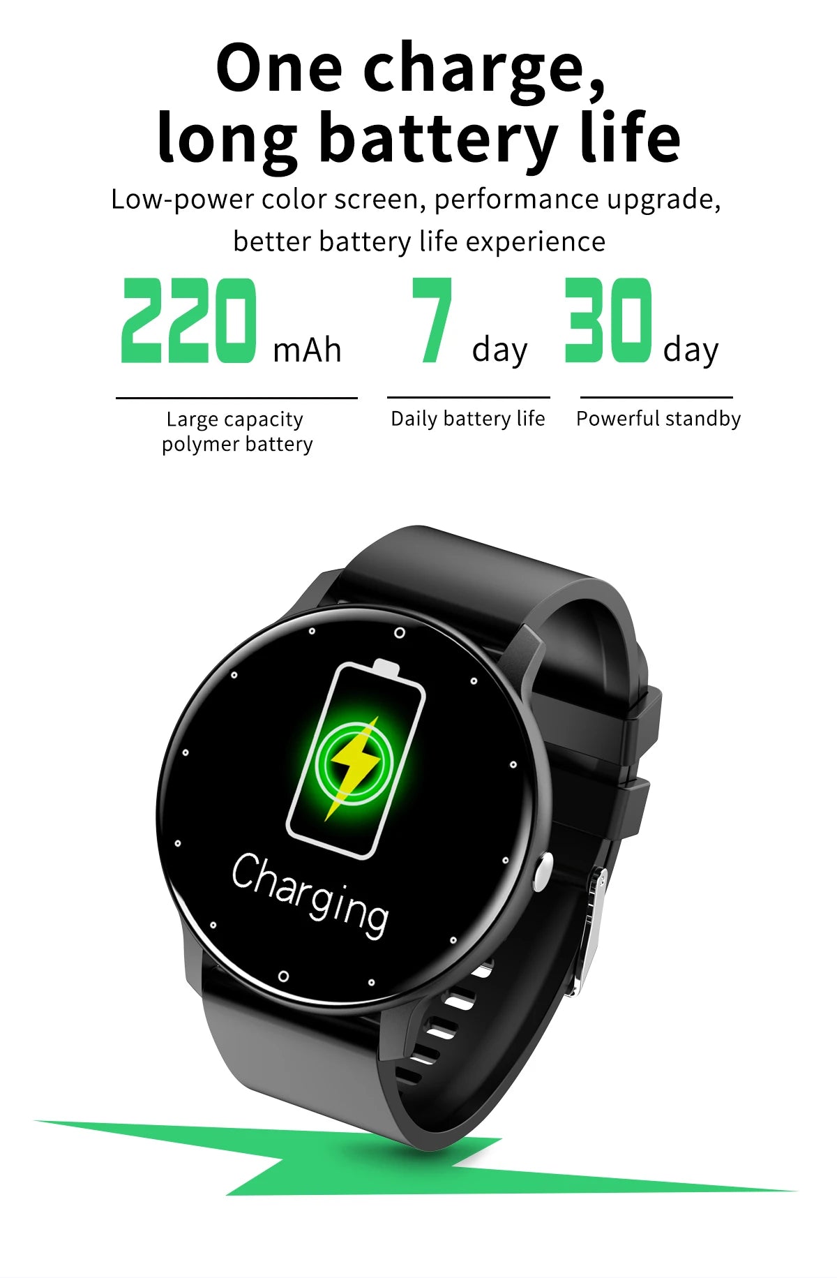 LIGE 2025 Smartwatch for Men & Women – Heart Rate Monitor, Waterproof Fitness Watch