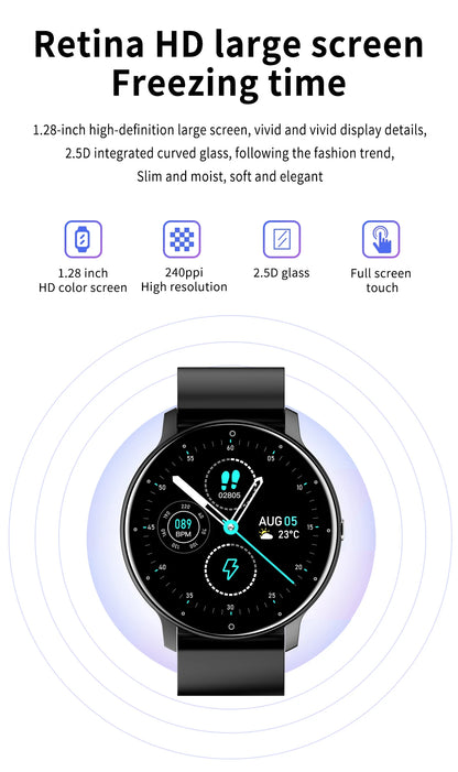 LIGE 2025 Smartwatch for Men & Women – Heart Rate Monitor, Waterproof Fitness Watch