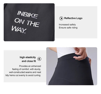 INBIKE 2024 Women’s Cycling Pants – Long Padded Bike Tights with Pockets