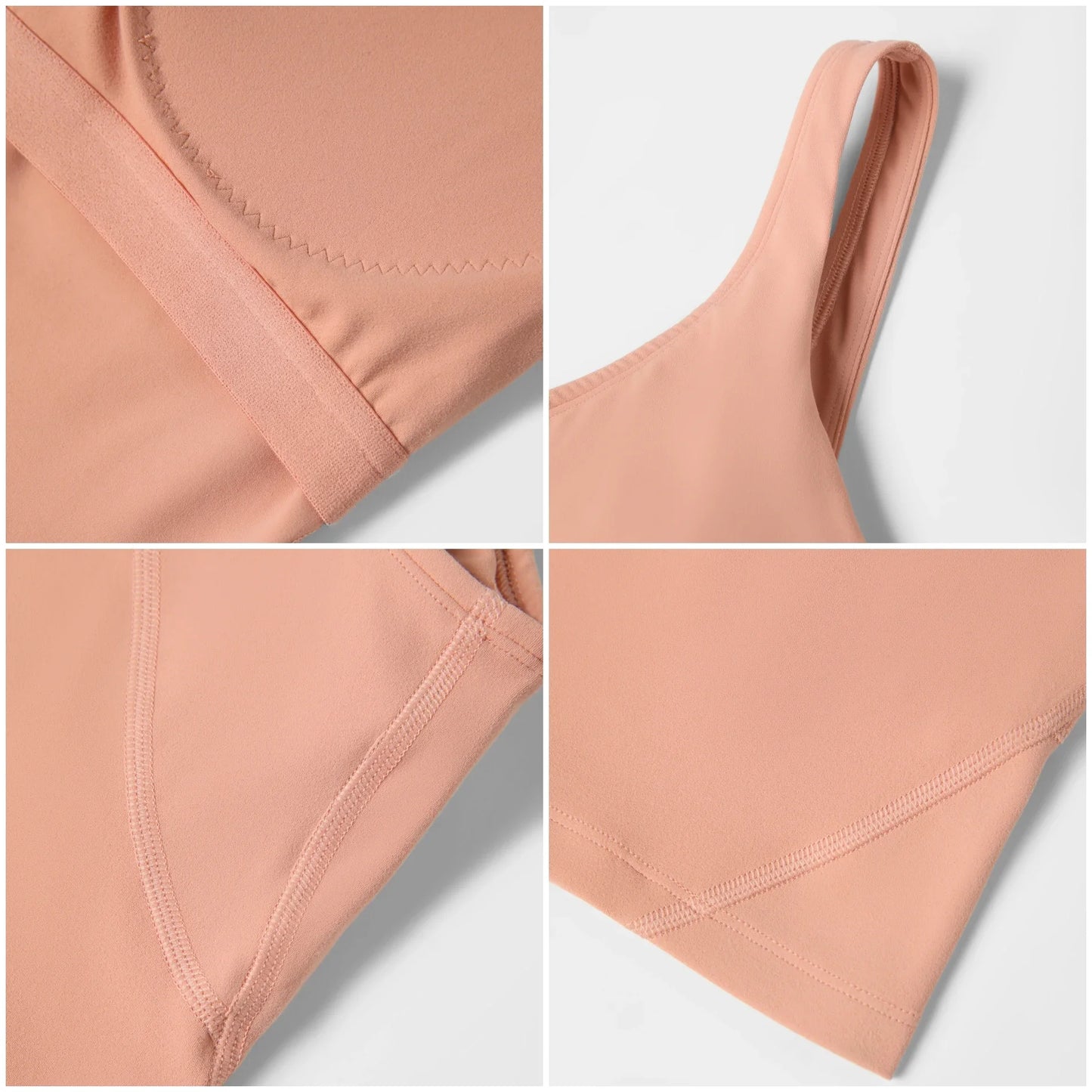 Women's Sports Bra – U-Back, Fixed Pad, Shockproof Yoga & Gym Crop Top