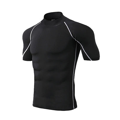 Men’s Compression Workout T-Shirt – Quick-Dry Short Sleeve Gym & Running Top