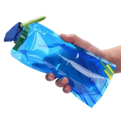 500ml TPU Foldable Soft Water Bottle – Collapsible Sports Flask for Hiking & Running