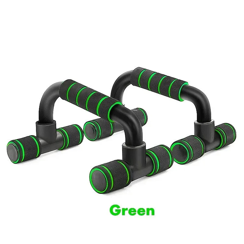 1 Pair U-Shaped Push-Up Bars with Hand Sponge Grip – Home Gym Strength Training