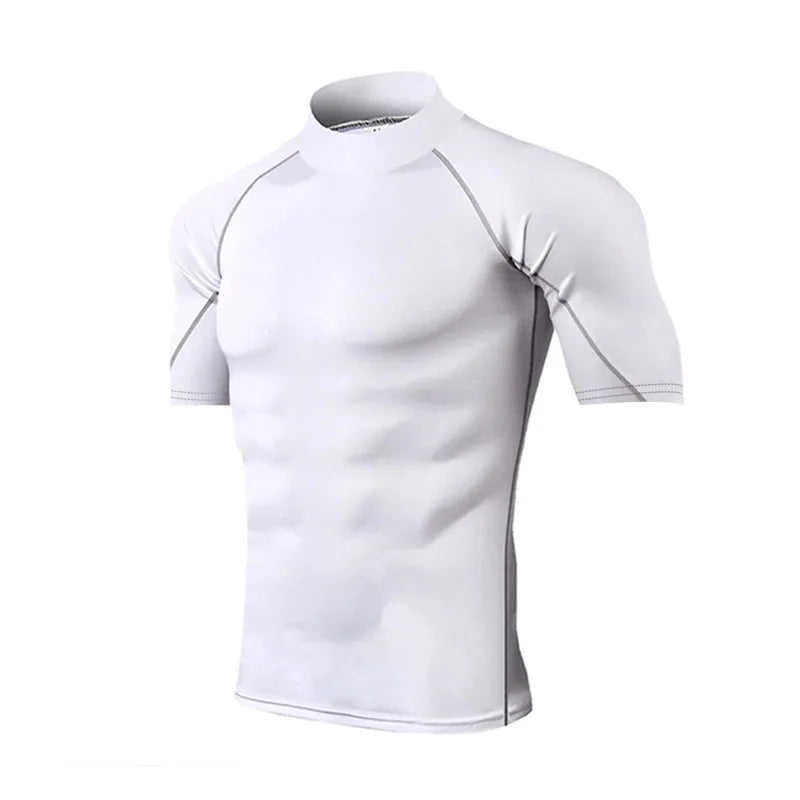 Men’s Compression Workout T-Shirt – Quick-Dry Short Sleeve Gym & Running Top