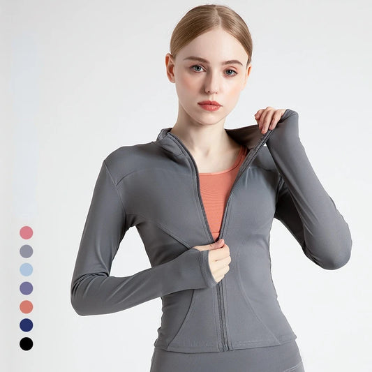 Women’s Workout Coat – Warm, Zip-Up Sports Jacket