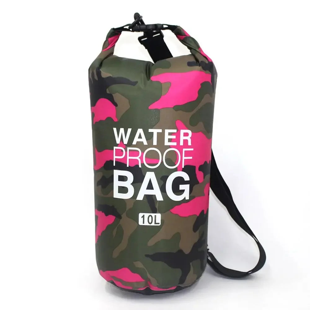 Leaftour Waterproof Dry Bag – Camouflage PVC Rafting, Diving & Outdoor Backpack (2-30L)