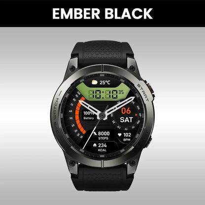 Zeblaze Stratos 3 PRO Smartwatch – 1.43” AMOLED, GPS, Bluetooth Calls, Fitness Tracker