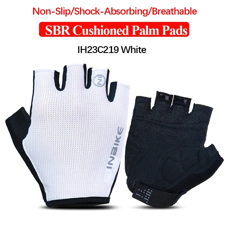 INBIKE Shockproof Gel Half Finger Cycling Gloves – Breathable Summer MTB Gloves