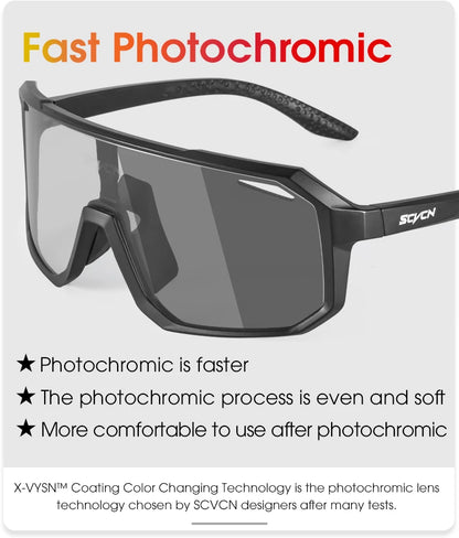 SCVCN HOT MTB Cycling Glasses for Men Women Outdoor Sports Running Drving Sunglasses UV400 Road Running Bike Bicycle Goggles