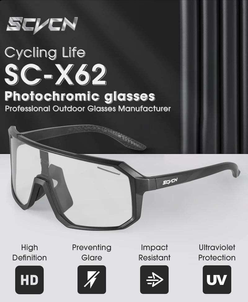 SCVCN HOT MTB Cycling Glasses for Men Women Outdoor Sports Running Drving Sunglasses UV400 Road Running Bike Bicycle Goggles