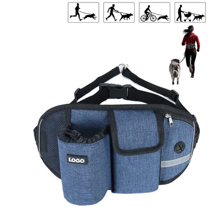 Outdoor Pet Waistpack with Leash – Hands-Free Dog Walking Belt for Running, Training & Hiking | Reflective, Adjustable & Multifunctional