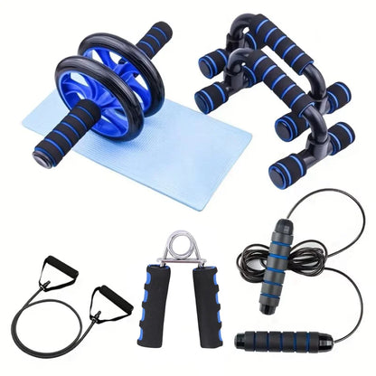 1 Pair U-Shaped Push-Up Bars with Hand Sponge Grip – Home Gym Strength Training