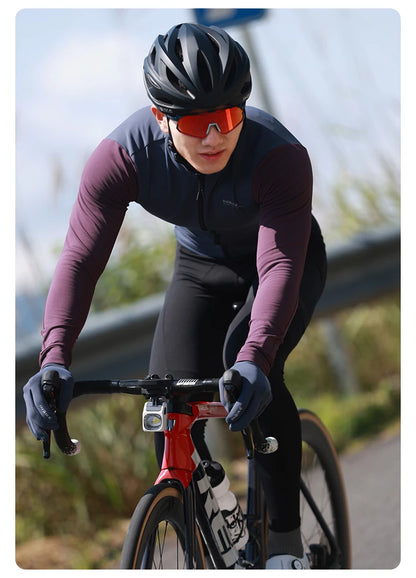 INBIKE Men’s Winter Cycling Jersey – Fleece, Reflective, Full Zippe