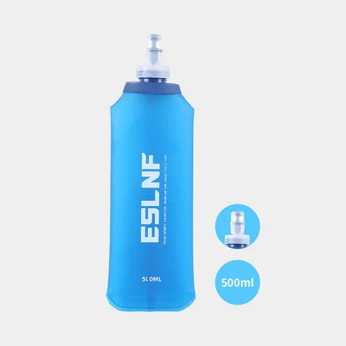 500ml TPU Foldable Soft Water Bottle – Collapsible Sports Flask for Hiking & Running