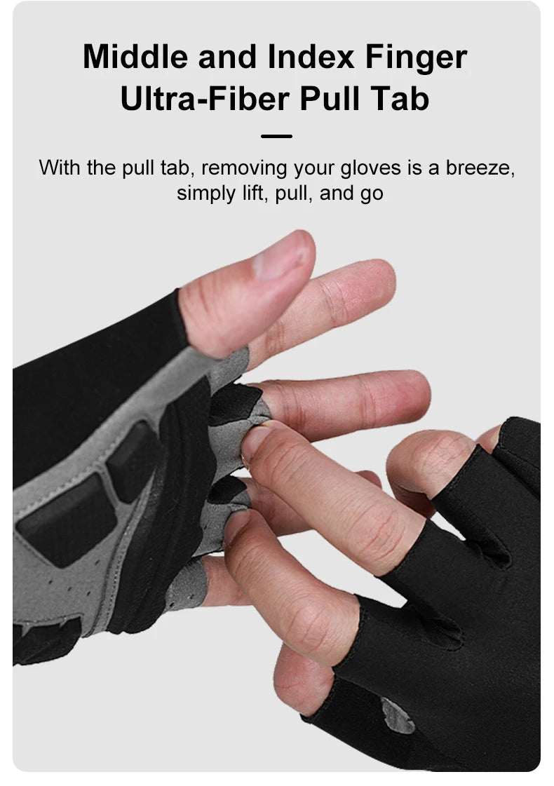 INBIKE Shockproof Gel Half Finger Cycling Gloves – Breathable Summer MTB Gloves