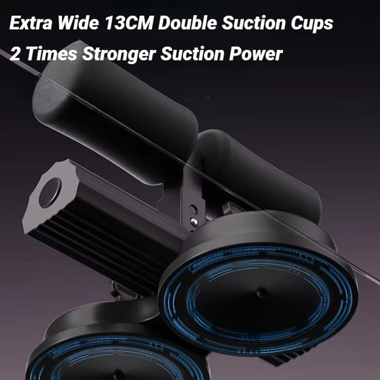 Abdominal Sit-Up Equipment with Suction Cups & Adjustable Ankle Support