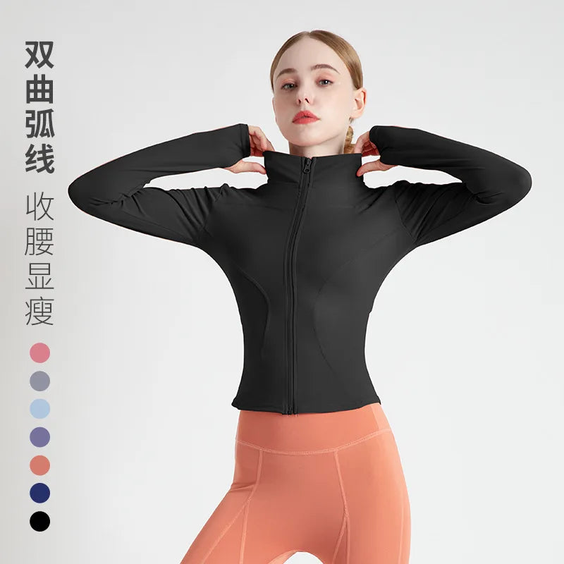 Women’s Workout Coat – Warm, Zip-Up Sports Jacket